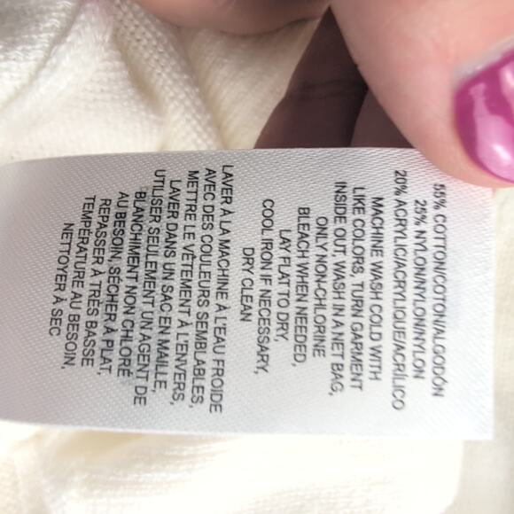 Lucky Brand Setof(2) V Neck Sweaters Women'sXXL Black/Ivory Minimalist CleanGirl - Picture 4 of 9